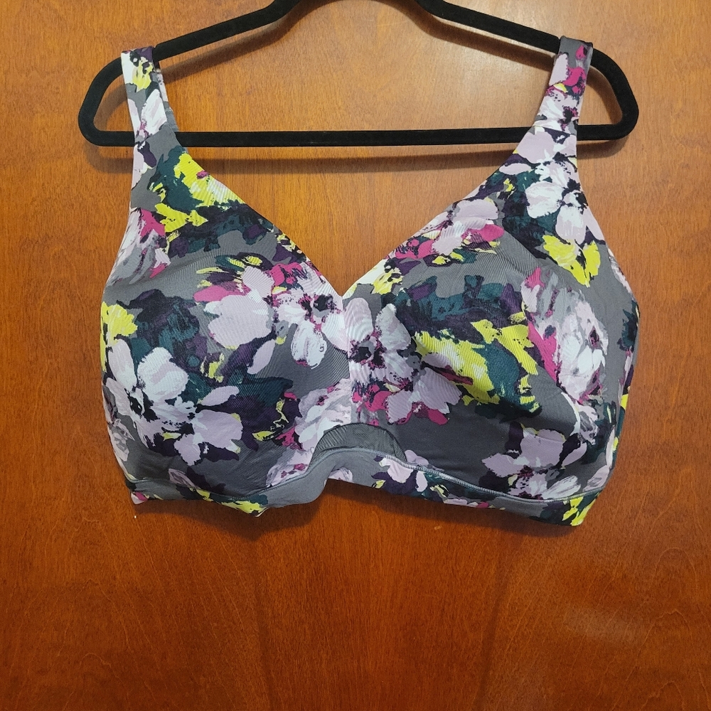Floral Print Bra